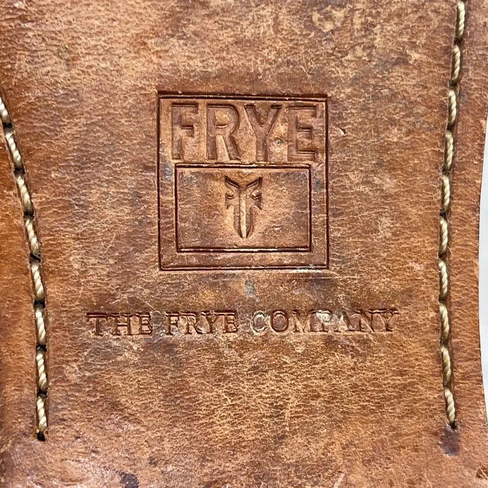 Frye Sandals Womens 7.5 Gold‎ Leather Rachel T Strap Strappy Boho